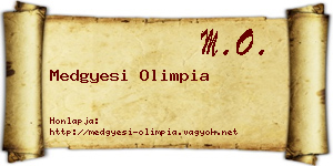 Medgyesi Olimpia névjegykártya